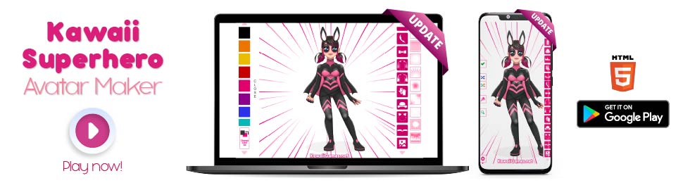 Kawaii Superhero Avatar Maker - Update